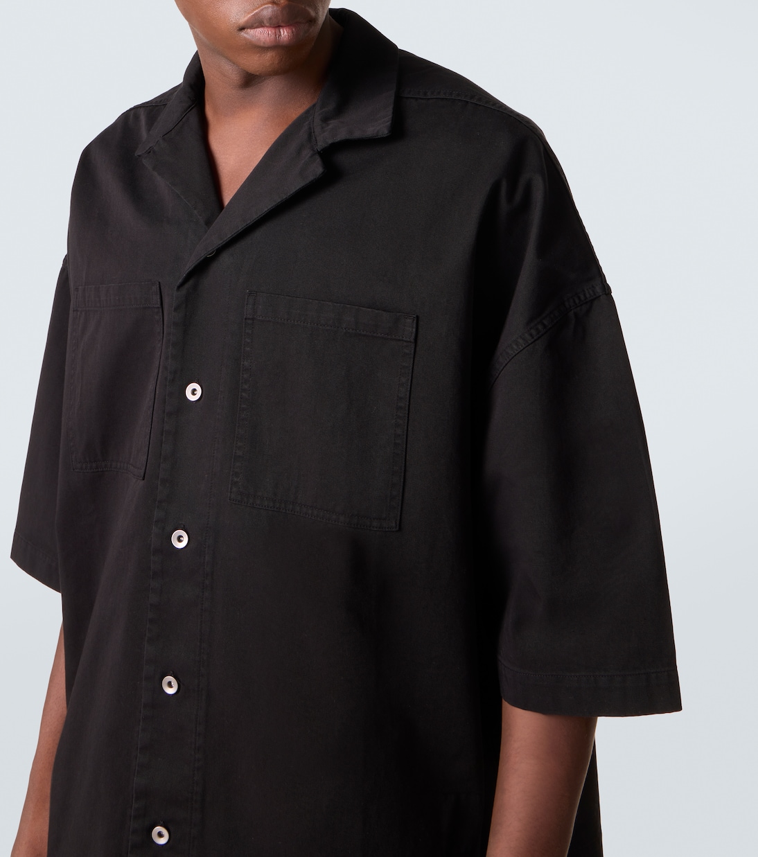 Camisa Magnum Tommy de sarga de algodón | Rick Owens