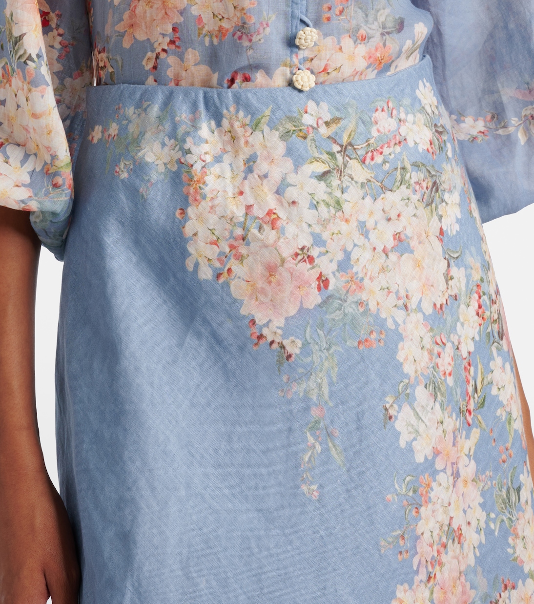 Cascadian floral linen maxi skirt | Zimmermann