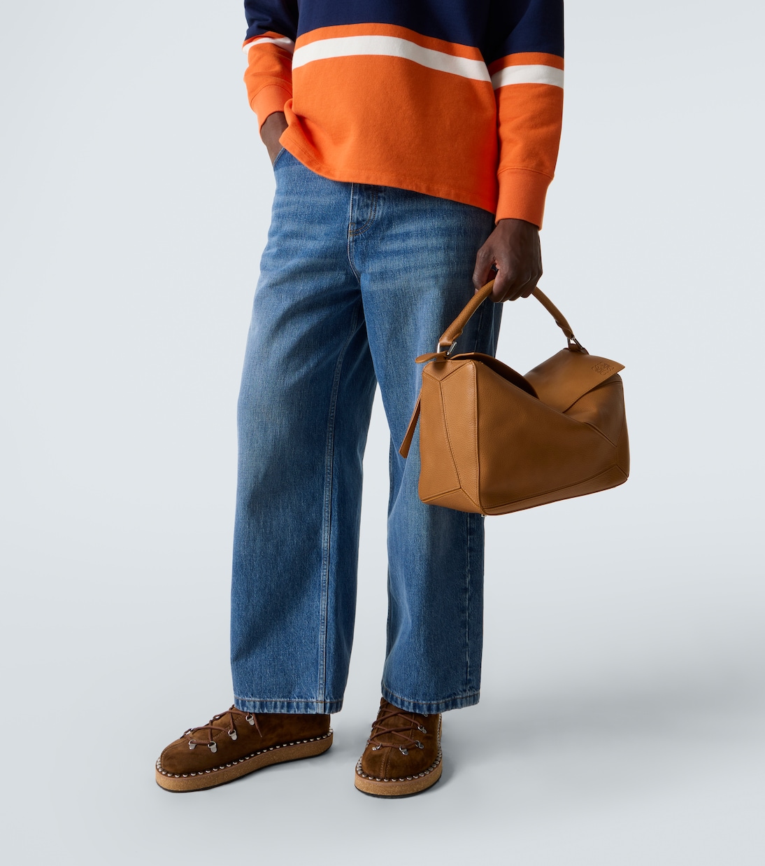 Bolso al hombro Puzzle Large de piel | Loewe