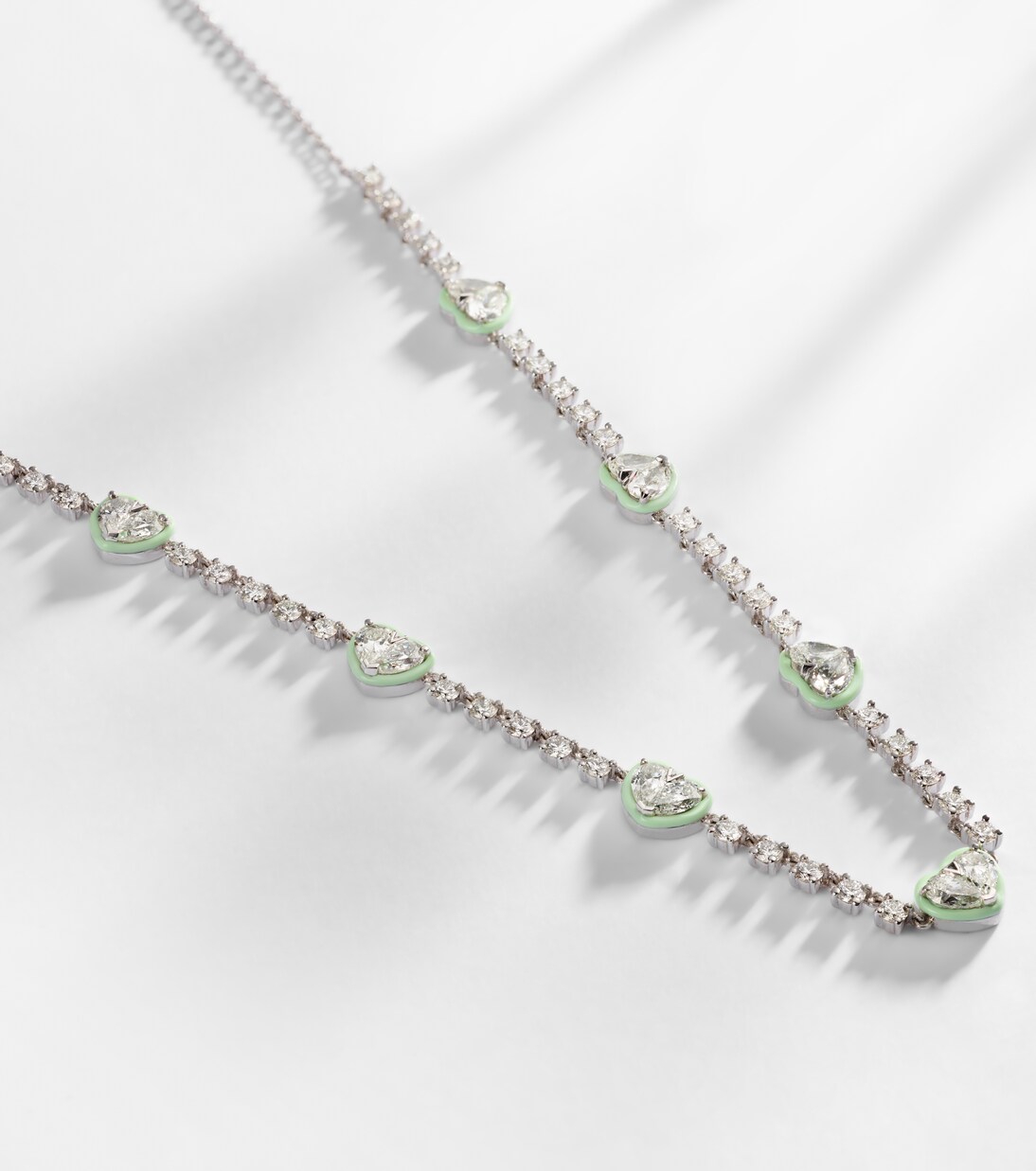 Choker en or blanc 18 ct et diamants | Kamyen