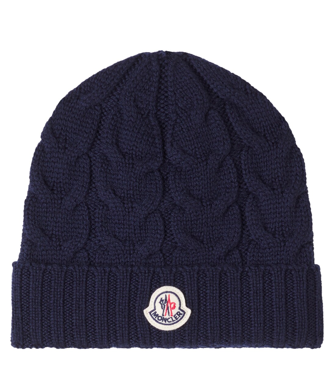 Logo cable-knit wool beanie | Moncler Enfant