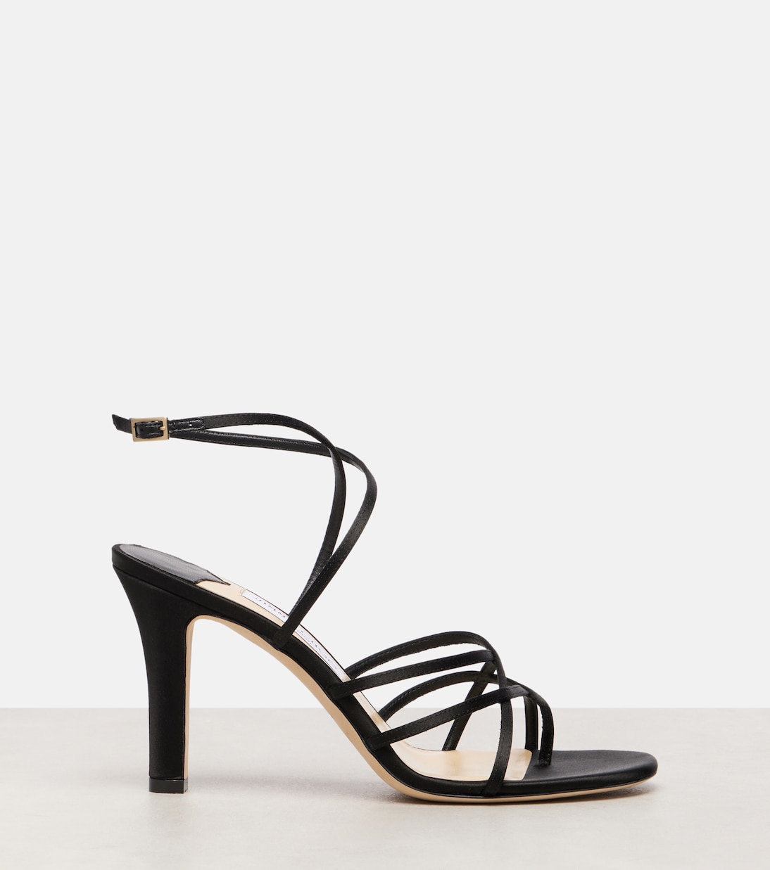 Sandalen Archive Strappy 100 aus Satin | Jimmy Choo