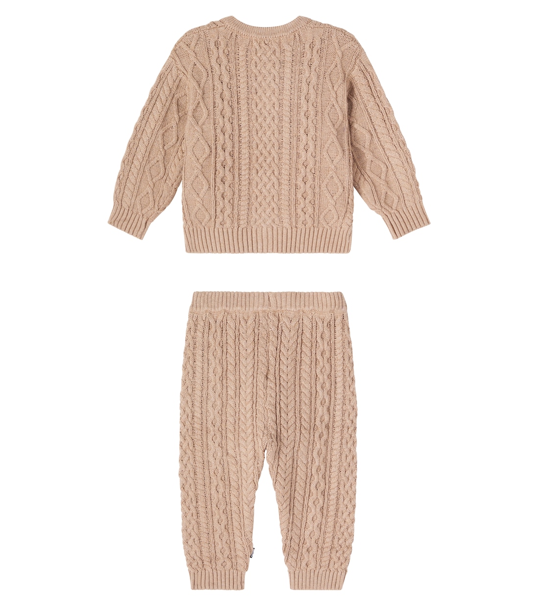 Baby Aran cardigan and pants set | Molo