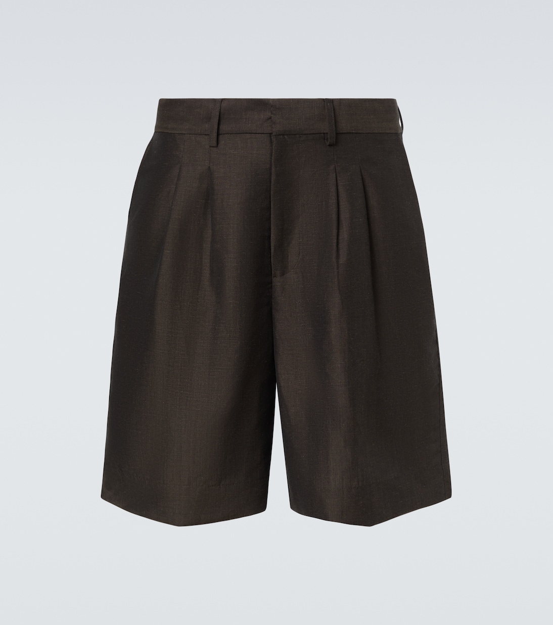 Linen and wool shorts | Commas