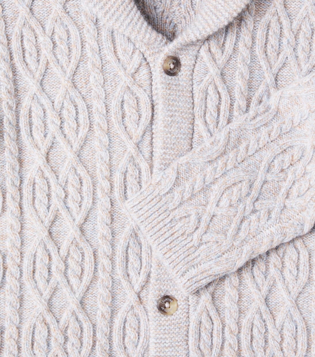 Cable-knit wool cardigan | Tartine et Chocolat