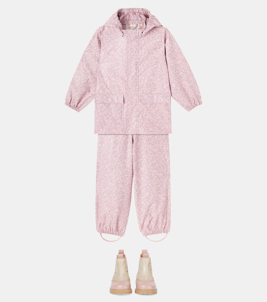 Charlo floral technical overalls  | Wheat