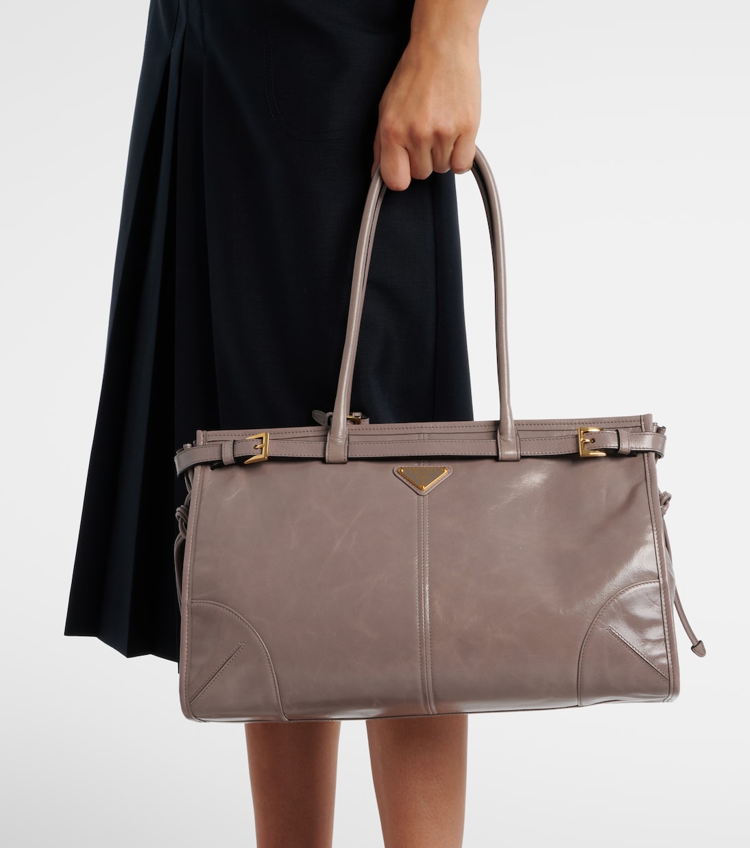 Bolso al hombro Prada Bonnie Large de piel | Prada