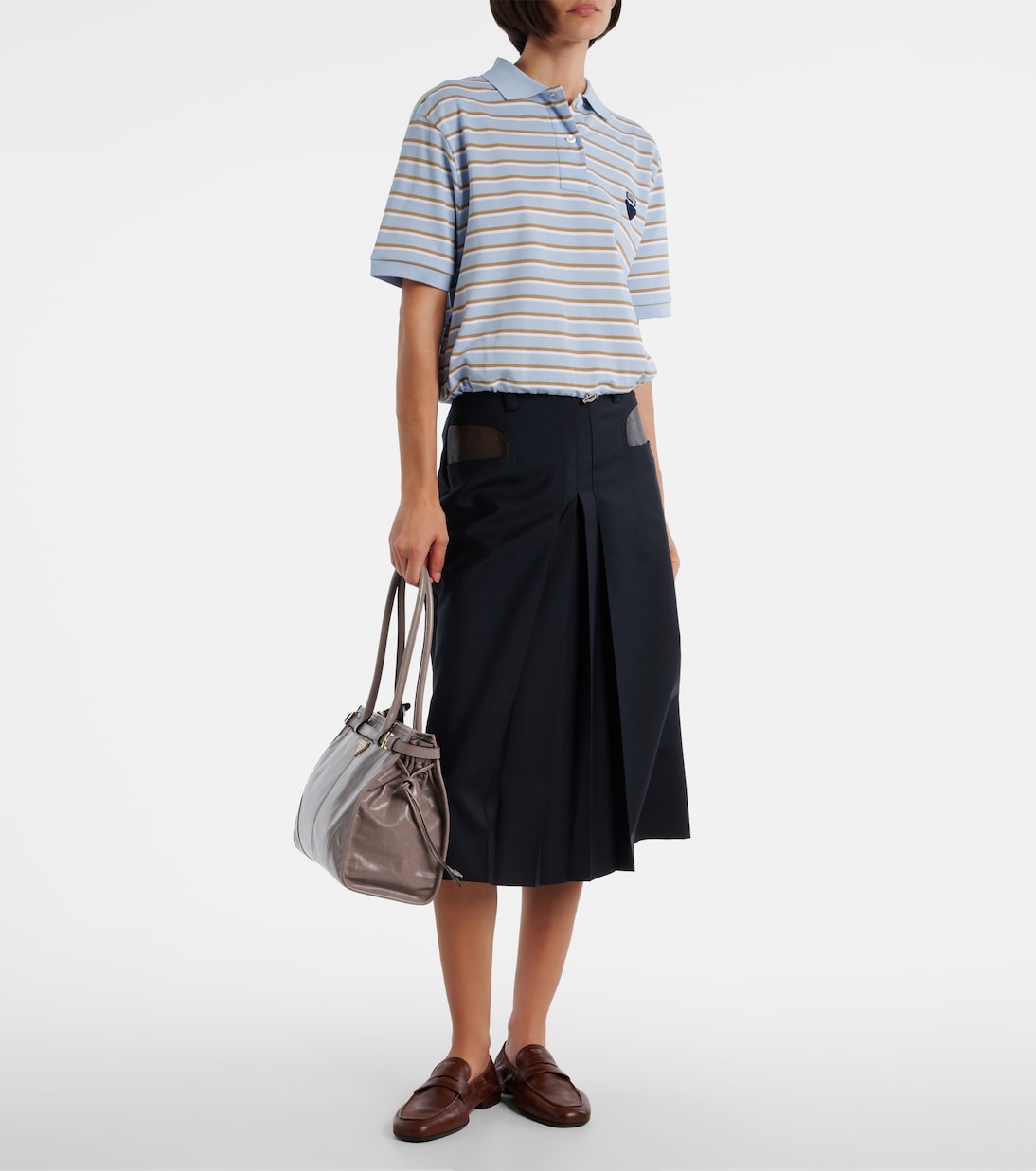 Bolso al hombro Prada Bonnie Large de piel | Prada