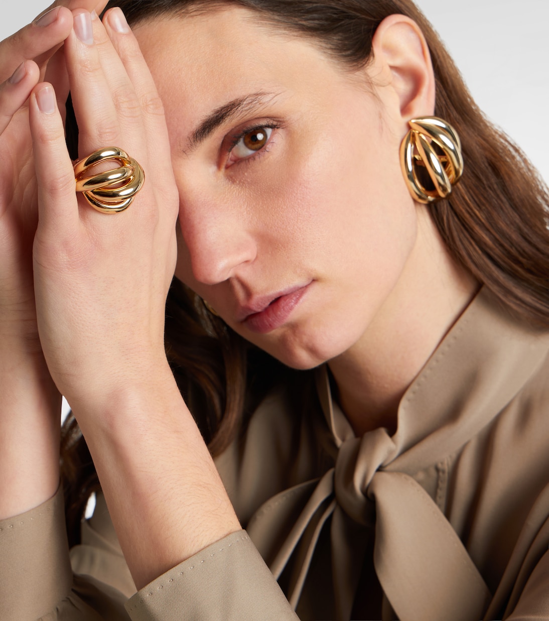 Ring Abstract Line, 10kt vergoldet | Jennifer Fisher