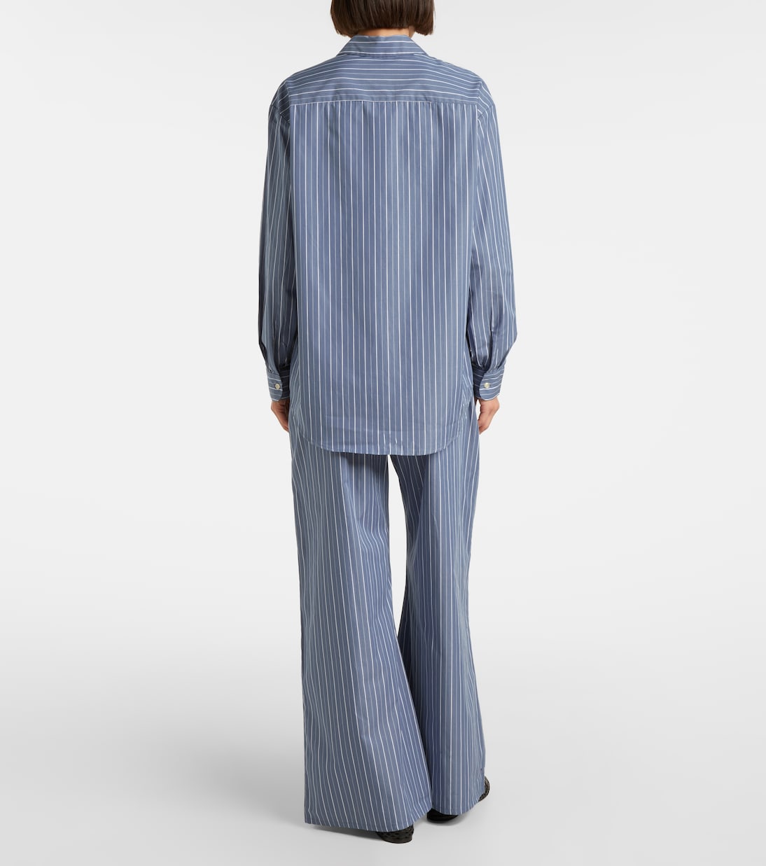 Yoshi striped cotton-blend twill shirt | Leset