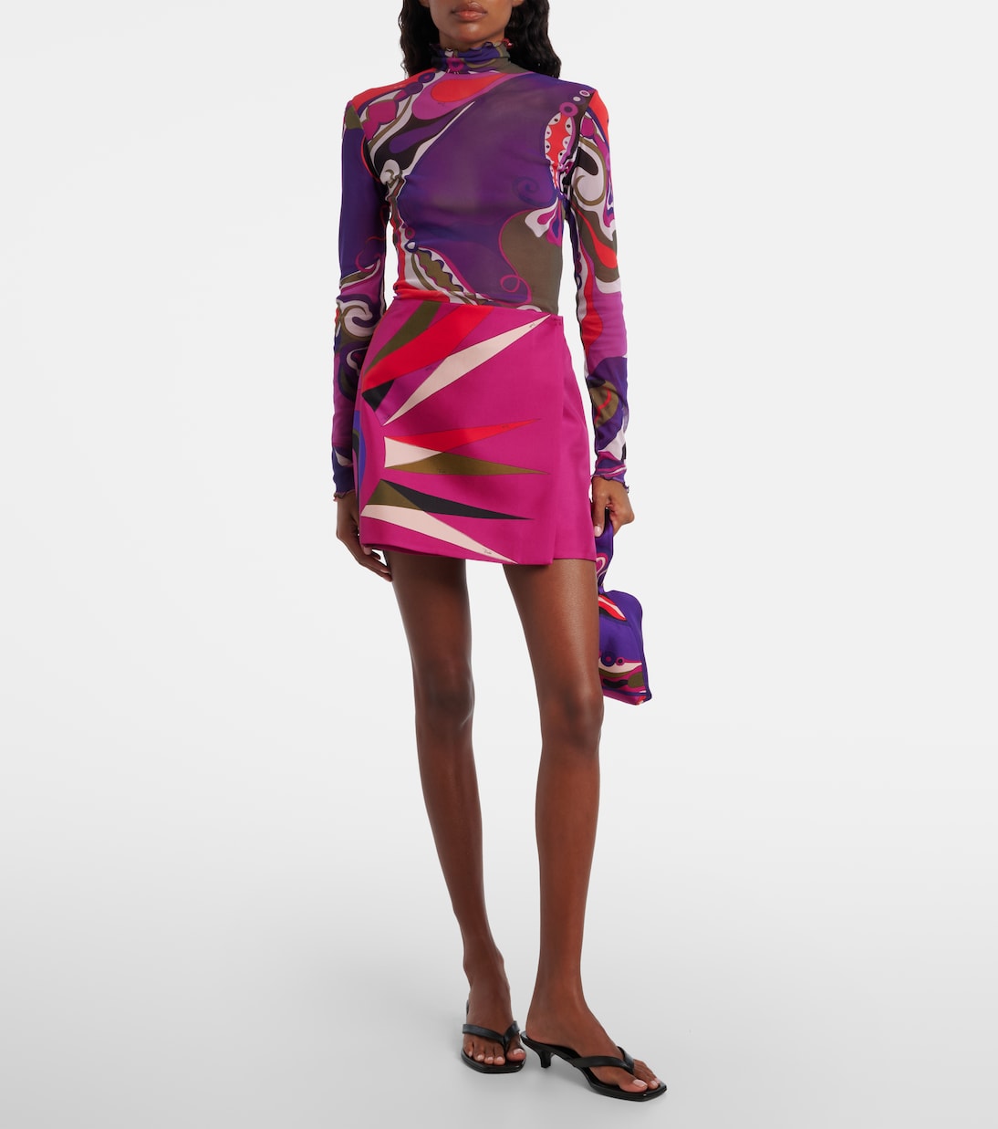 Stella silk wrap skirt | Pucci