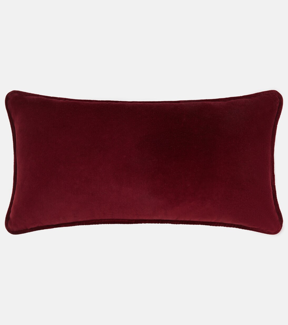 Embroidered cotton velvet cushion | Les-Ottomans