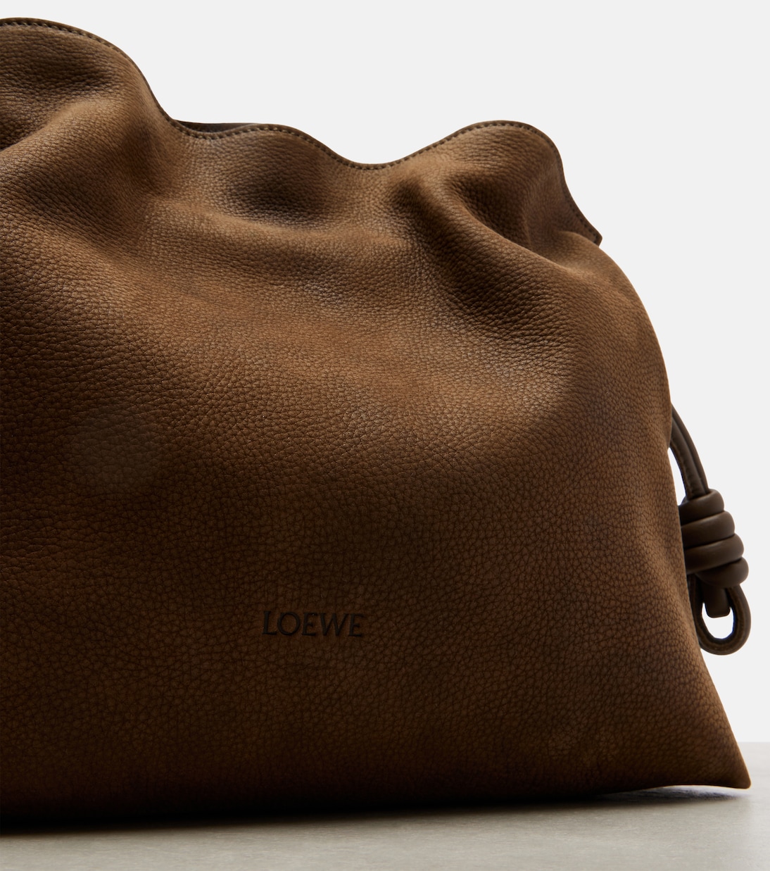 Pochette Flamenco Medium en daim | Loewe