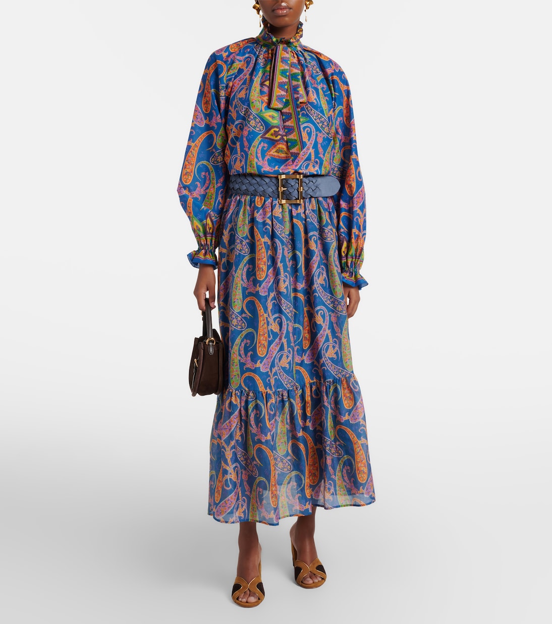 Bedruckter Maxirock aus Baumwolle und Seide | Etro