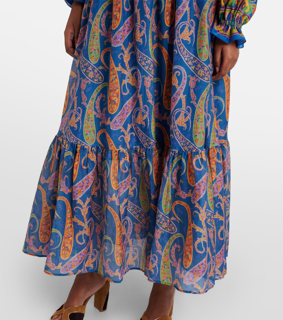 Bedruckter Maxirock aus Baumwolle und Seide | Etro