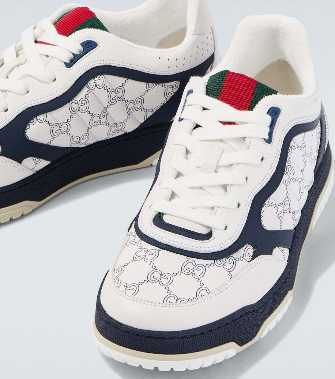 Zapatillas Gucci Re-Web de piel | Gucci