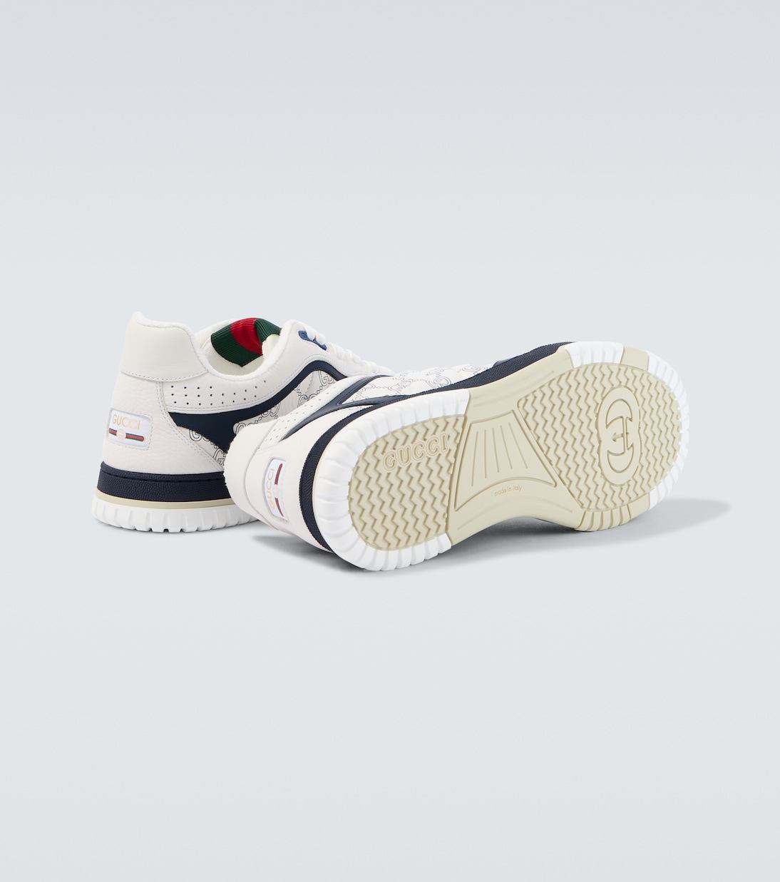 Zapatillas Gucci Re-Web de piel | Gucci