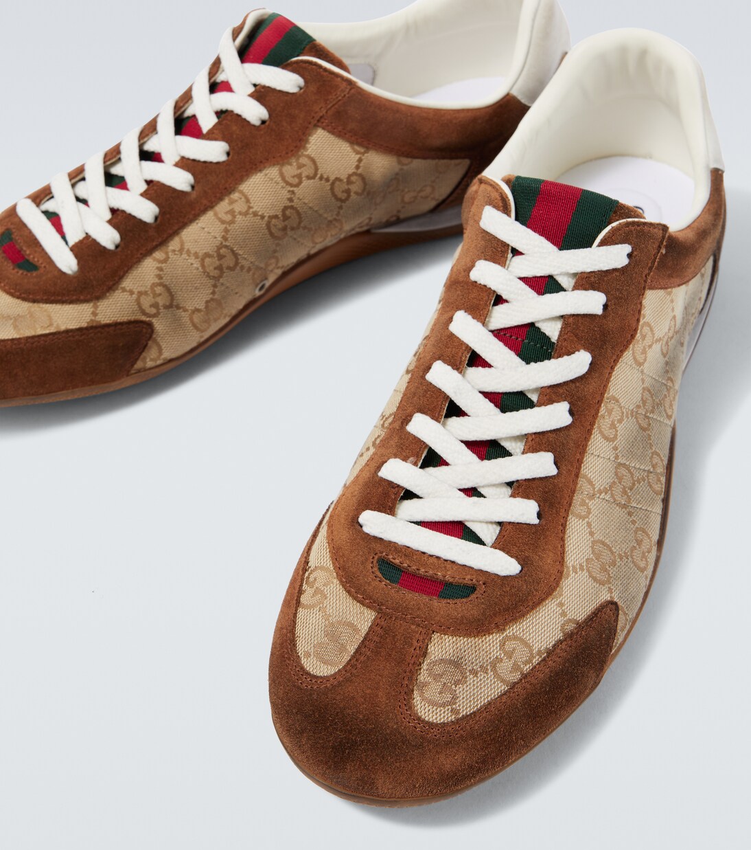 Sneakers Gucci Shift in canvas GG e suede | Gucci