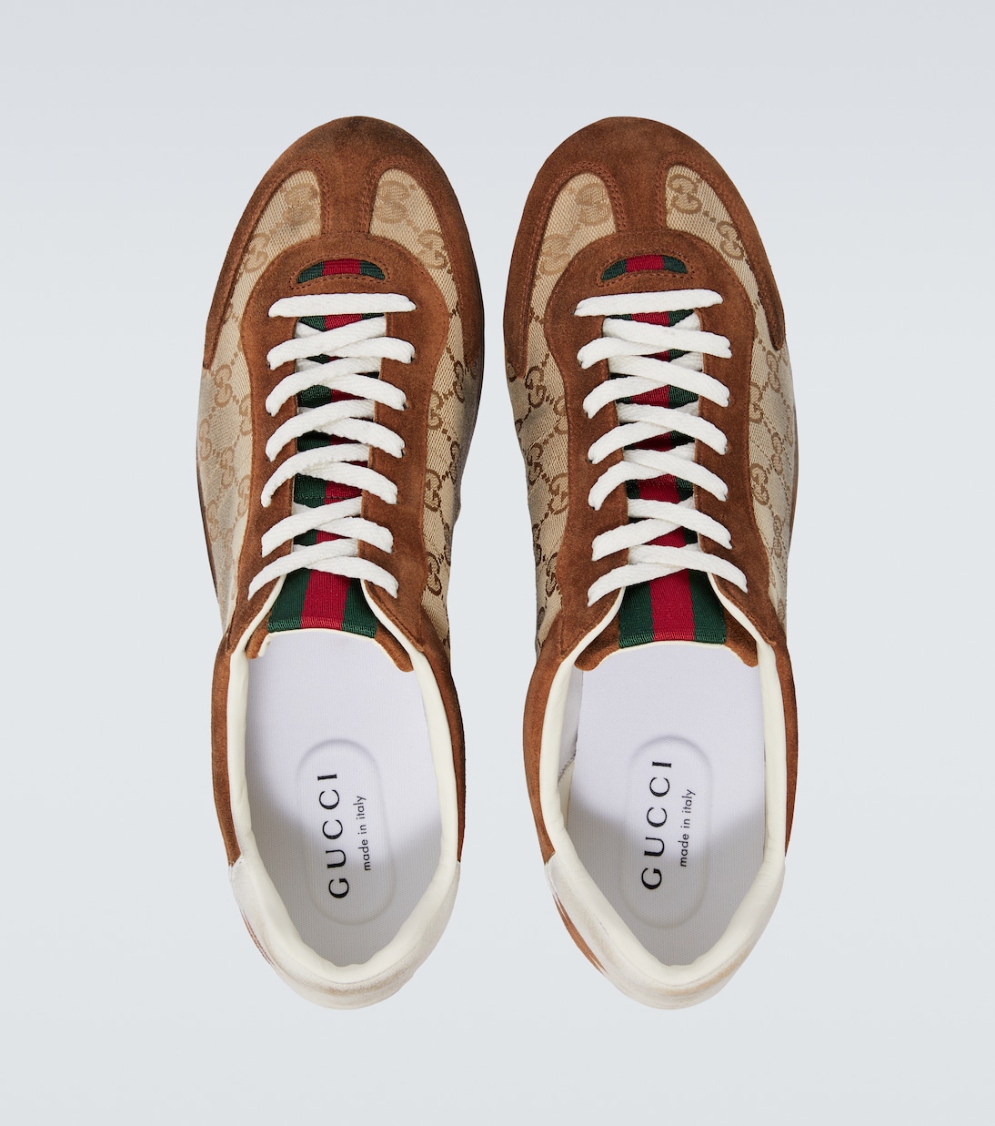 Sneakers Gucci Shift in canvas GG e suede | Gucci