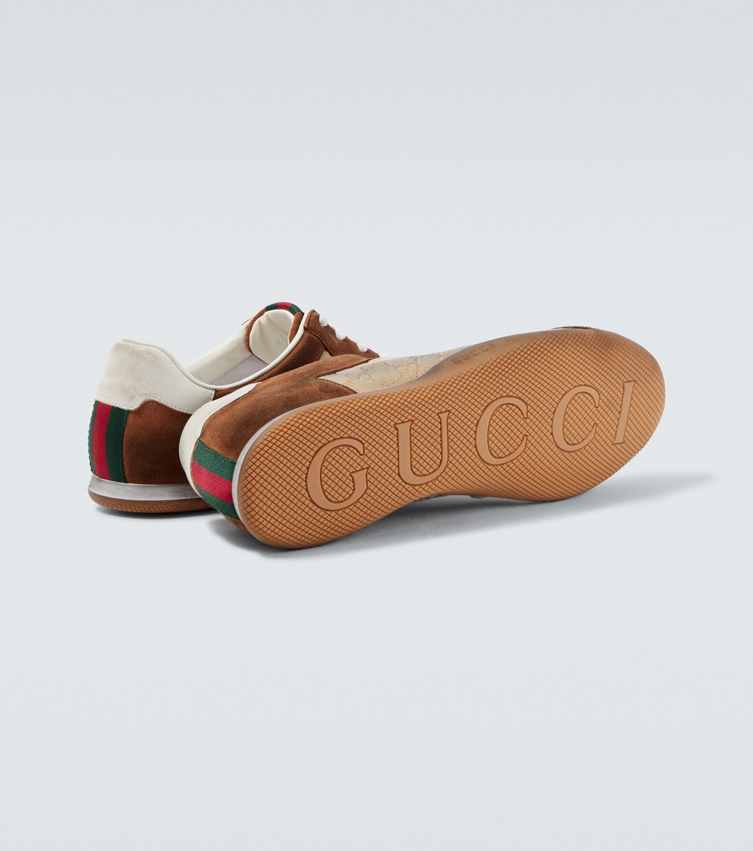 Sneakers Gucci Shift in canvas GG e suede | Gucci
