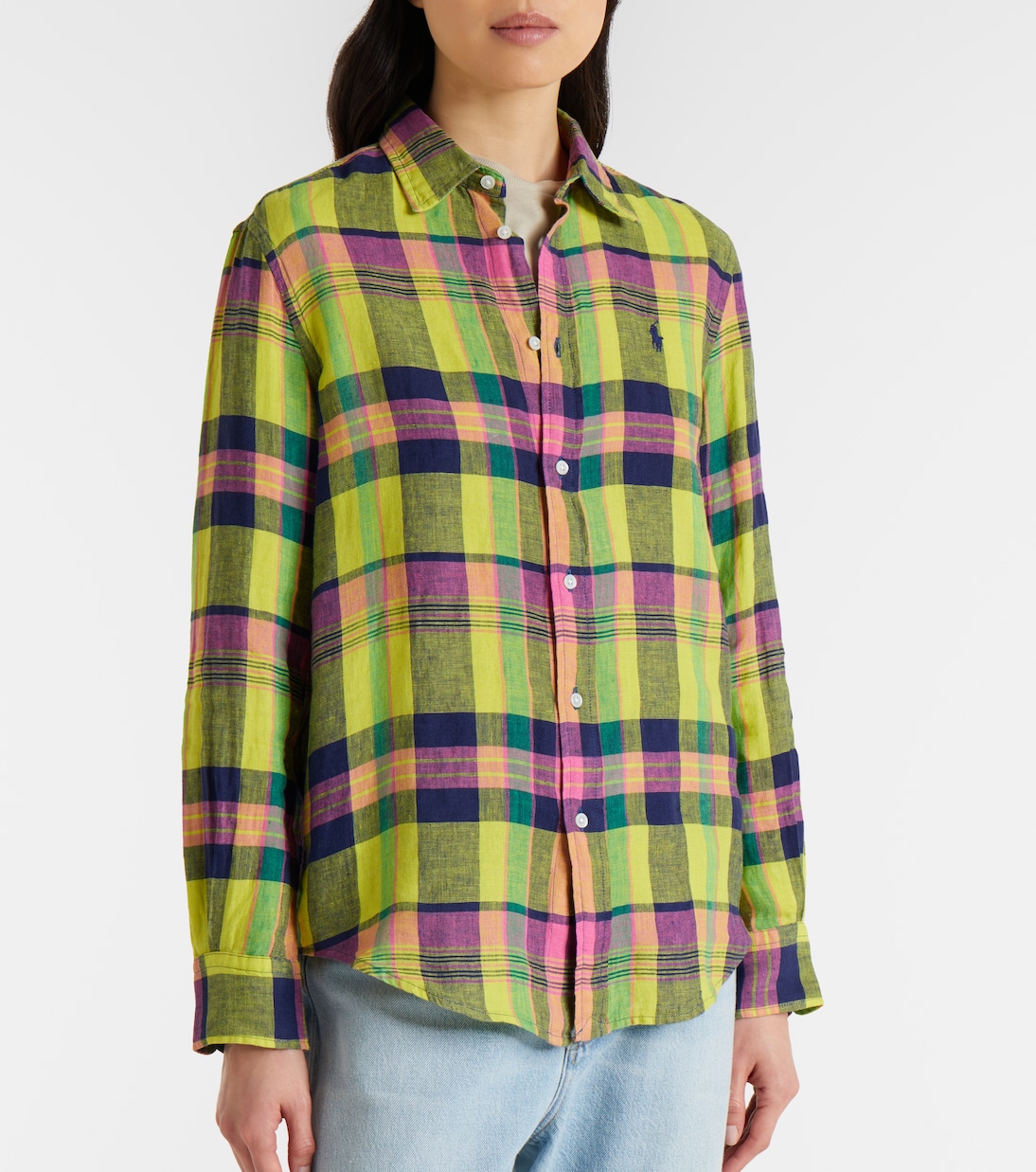 Checked linen shirt | Polo Ralph Lauren