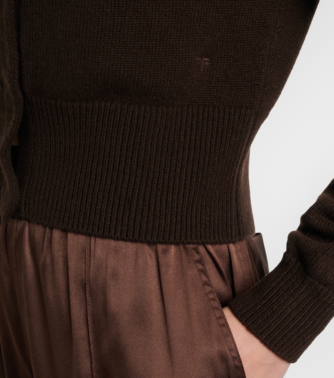 Cardigan in cashmere con scollo bardot | Tom Ford