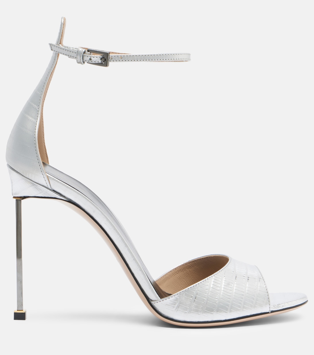 Spire metallic leather sandals | Tom Ford
