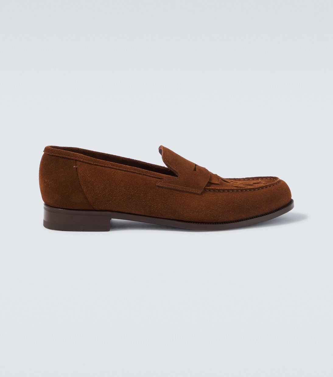Woven suede penny loafers | Lardini