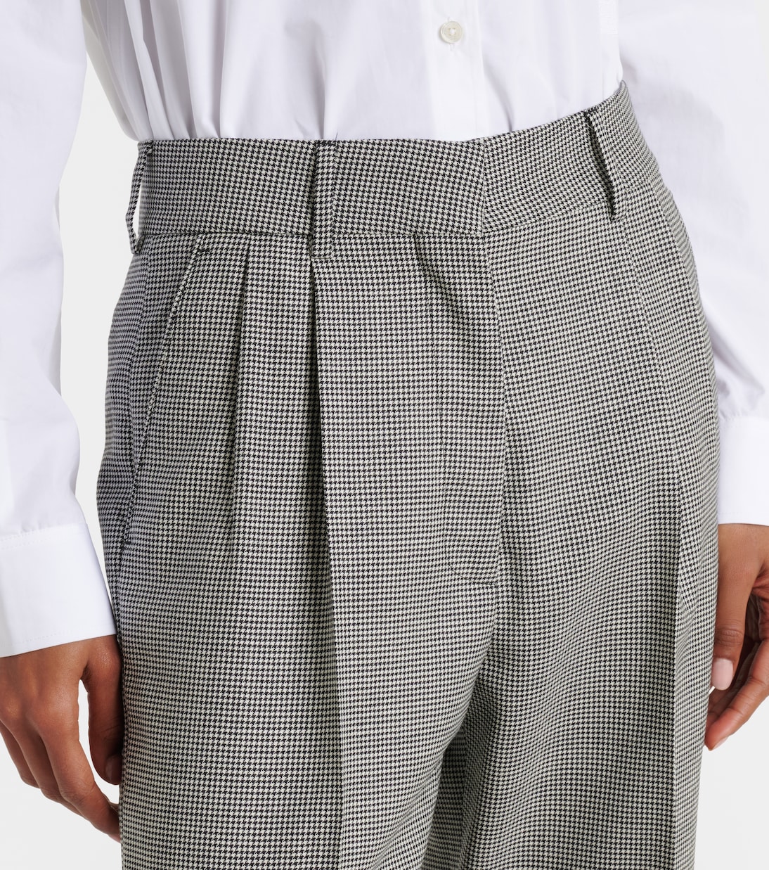 Fox houndstooth straight pants | Blazé Milano