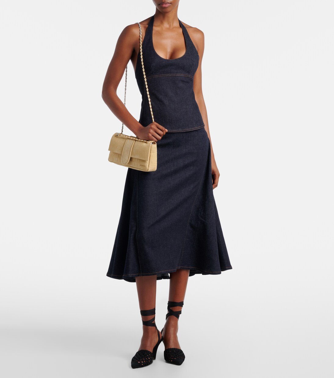 Sac Bambino Chaîne en daim | Jacquemus