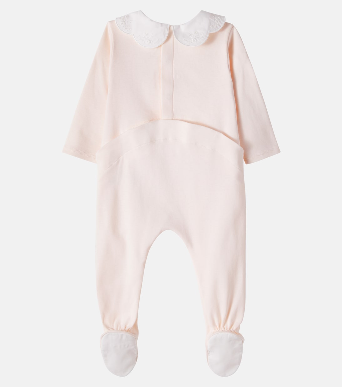 Baby embroidered cotton onesie and bib set | Chloé Kids