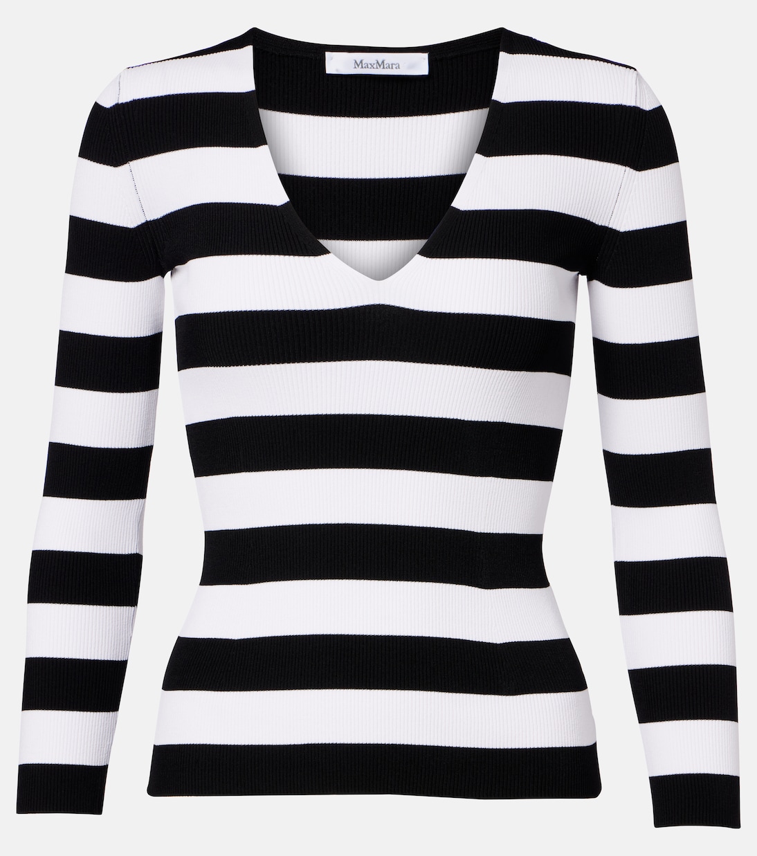 Vello ribbed-knit striped sweater | Max Mara