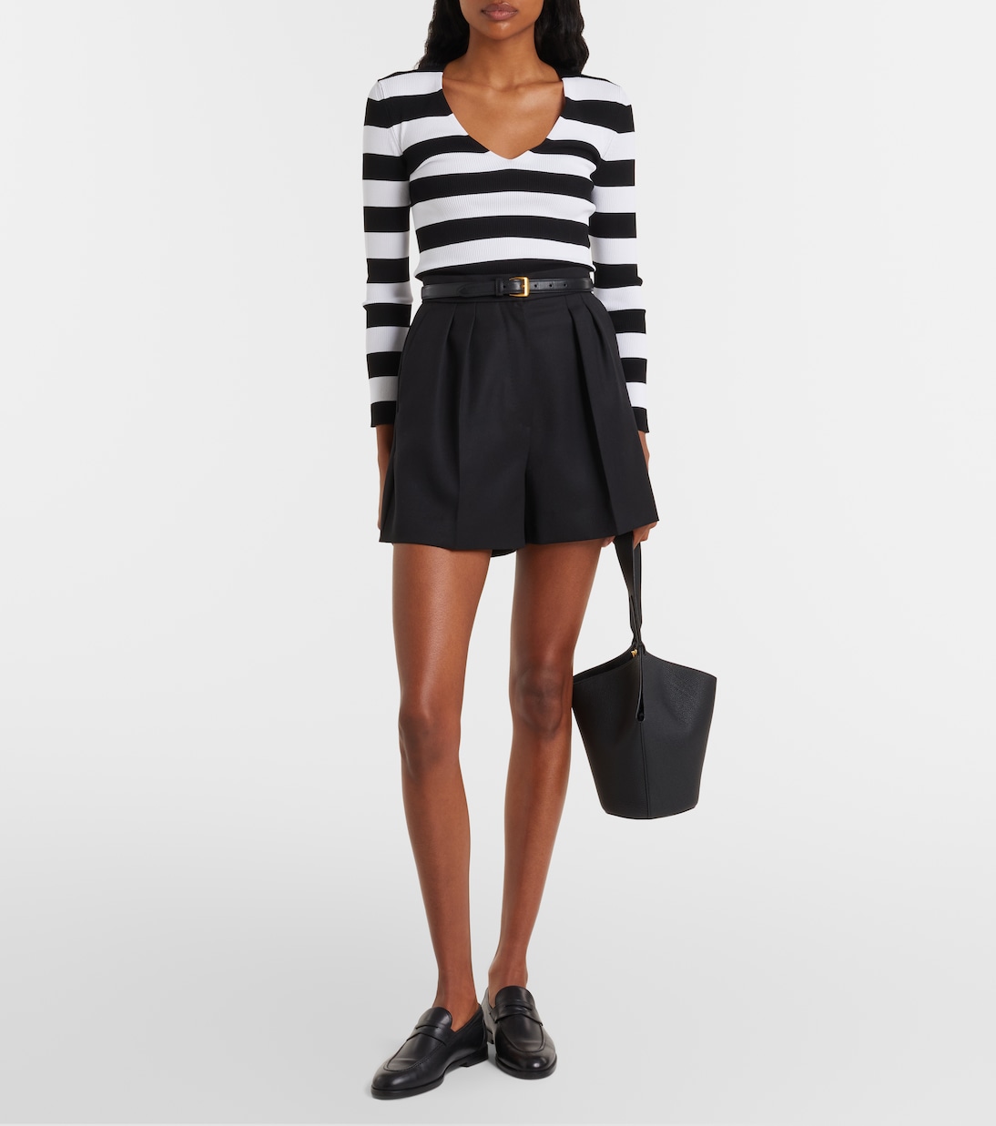 Vello ribbed-knit striped sweater | Max Mara