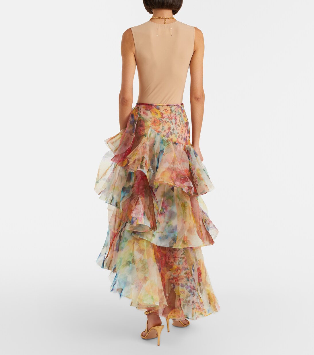 Jupe longue Luna à fleurs | Zimmermann