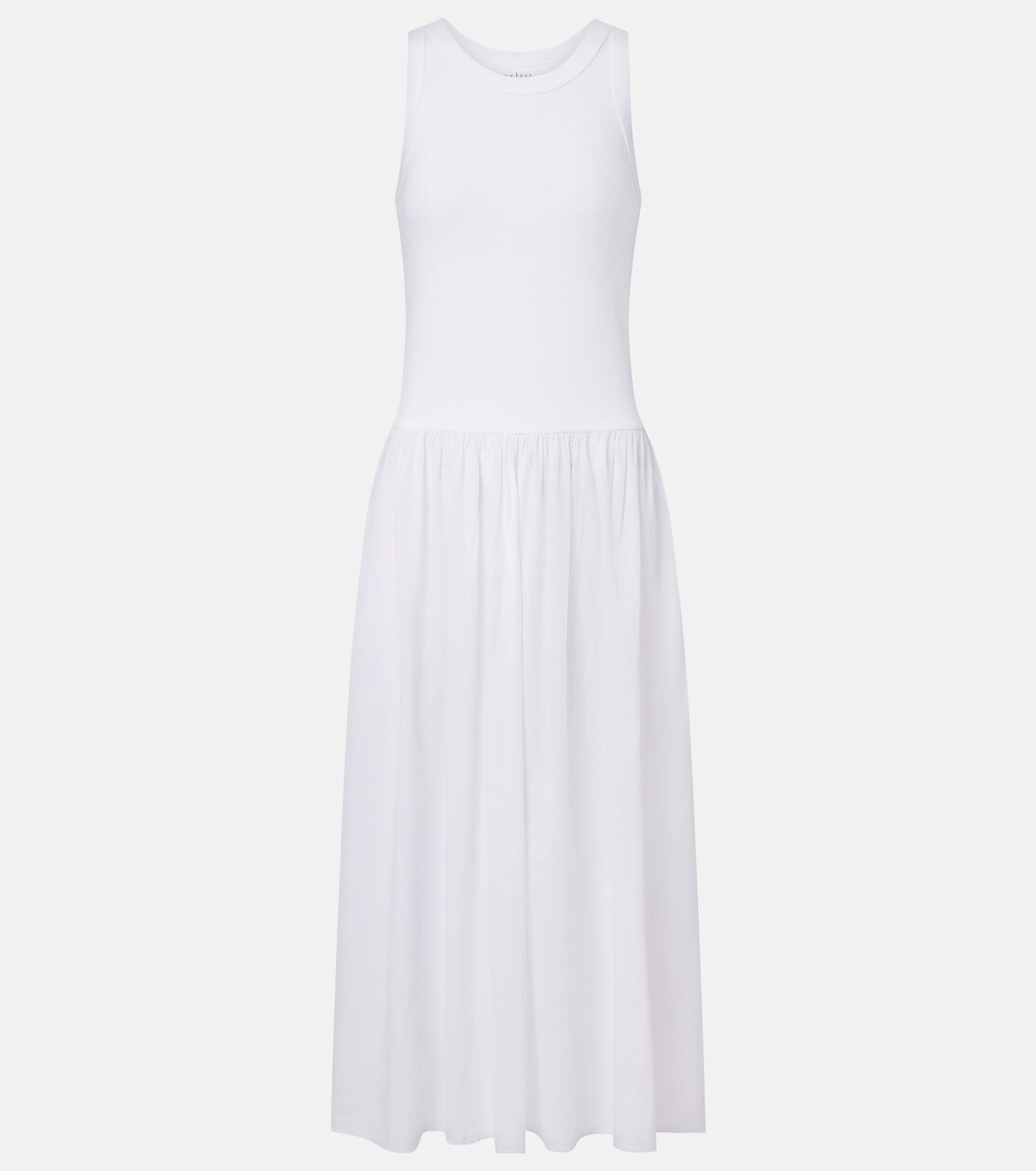 Robe midi Amelia en coton mélangé | Velvet