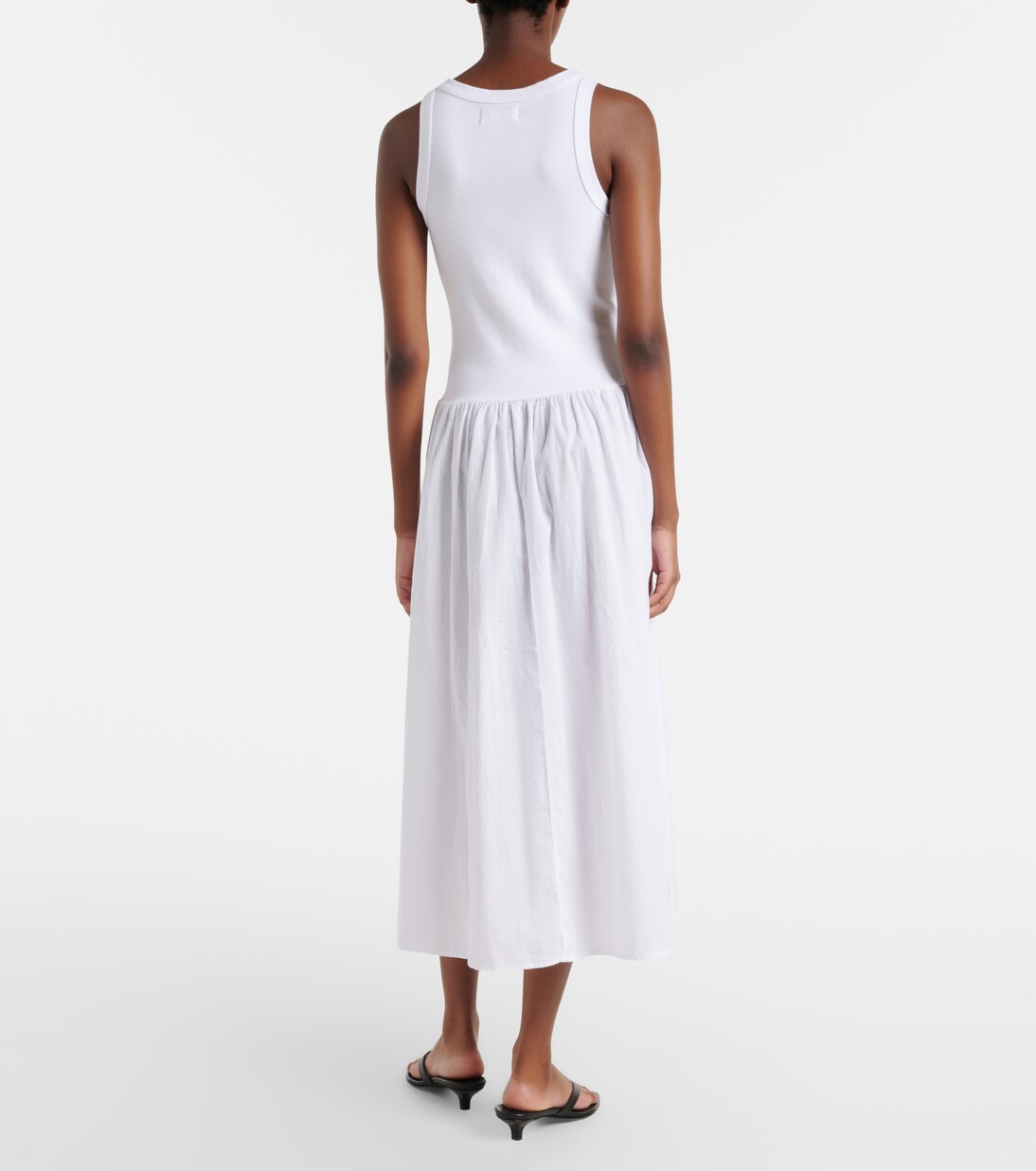 Robe midi Amelia en coton mélangé | Velvet