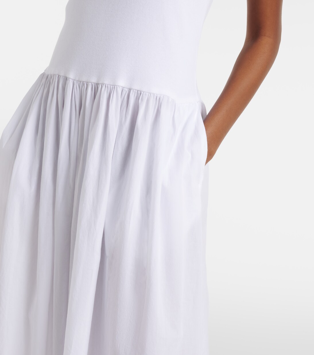 Robe midi Amelia en coton mélangé | Velvet