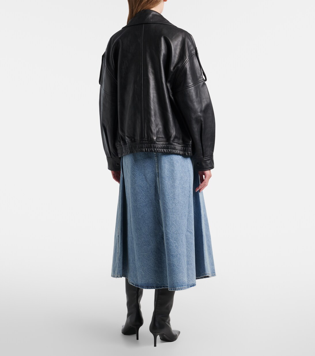 x Maria McManus denim midi skirt | Agolde