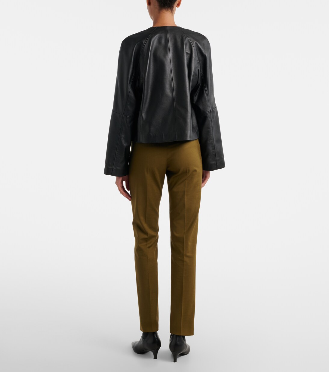 Cotton-blend slim pants | Max Mara