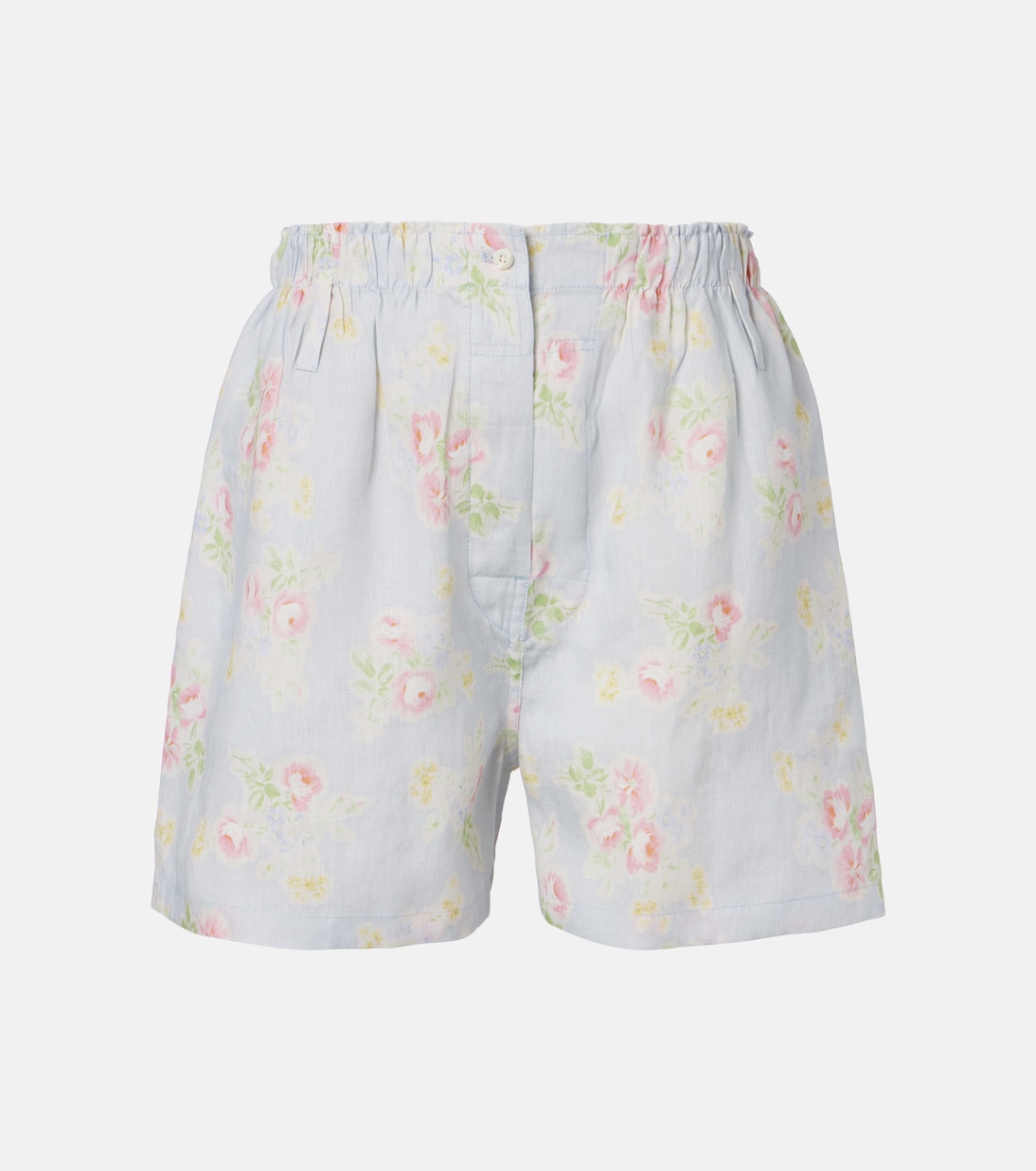 Floral linen shorts | Prada