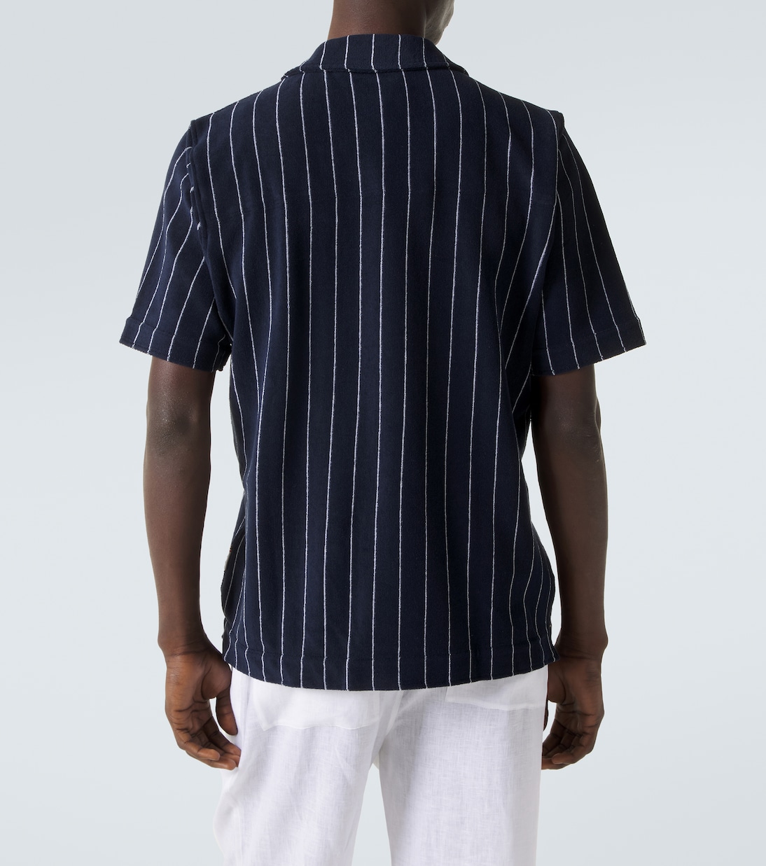 Hawkin striped cotton terry shirt | Orlebar Brown