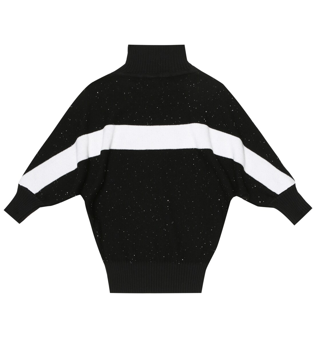 Robe en laine mélangée à sequins et logo | Balmain Kids