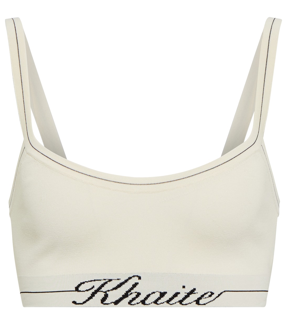 Bralette Carmelo in maglia con logo | Khaite