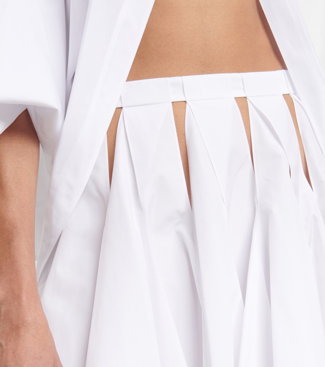 Minifalda de algodón de tiro alto | Alaïa