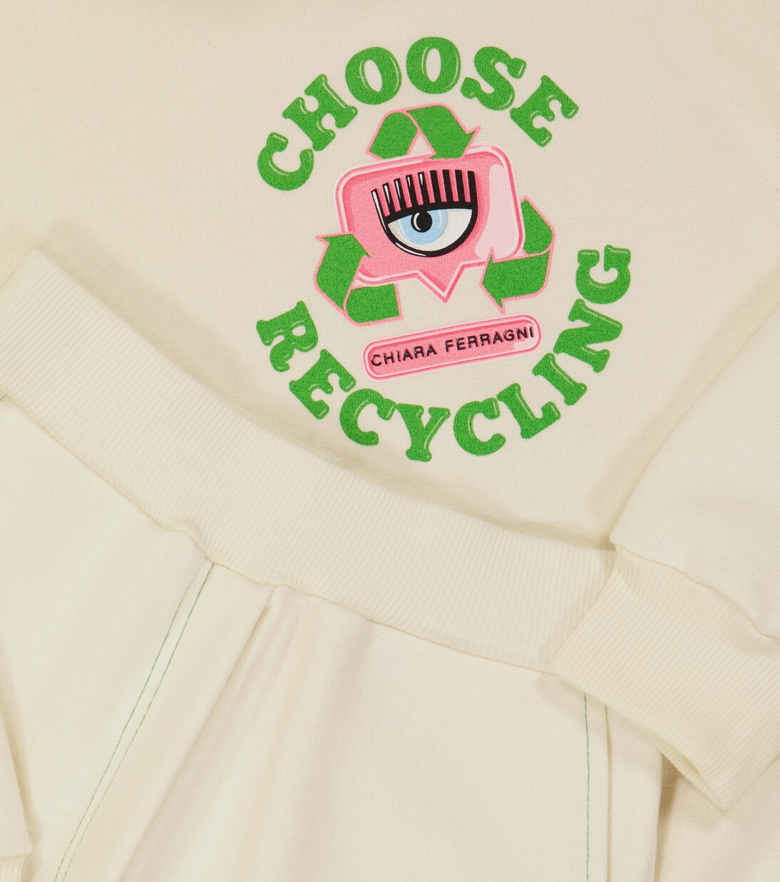 x Chiara Ferragni Choose Recycling cotton tracksuit | Monnalisa
