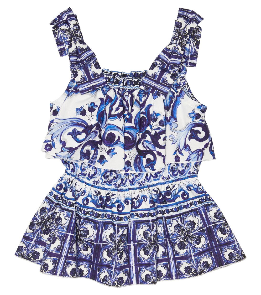 Printed cotton top | Dolce&Gabbana Kids