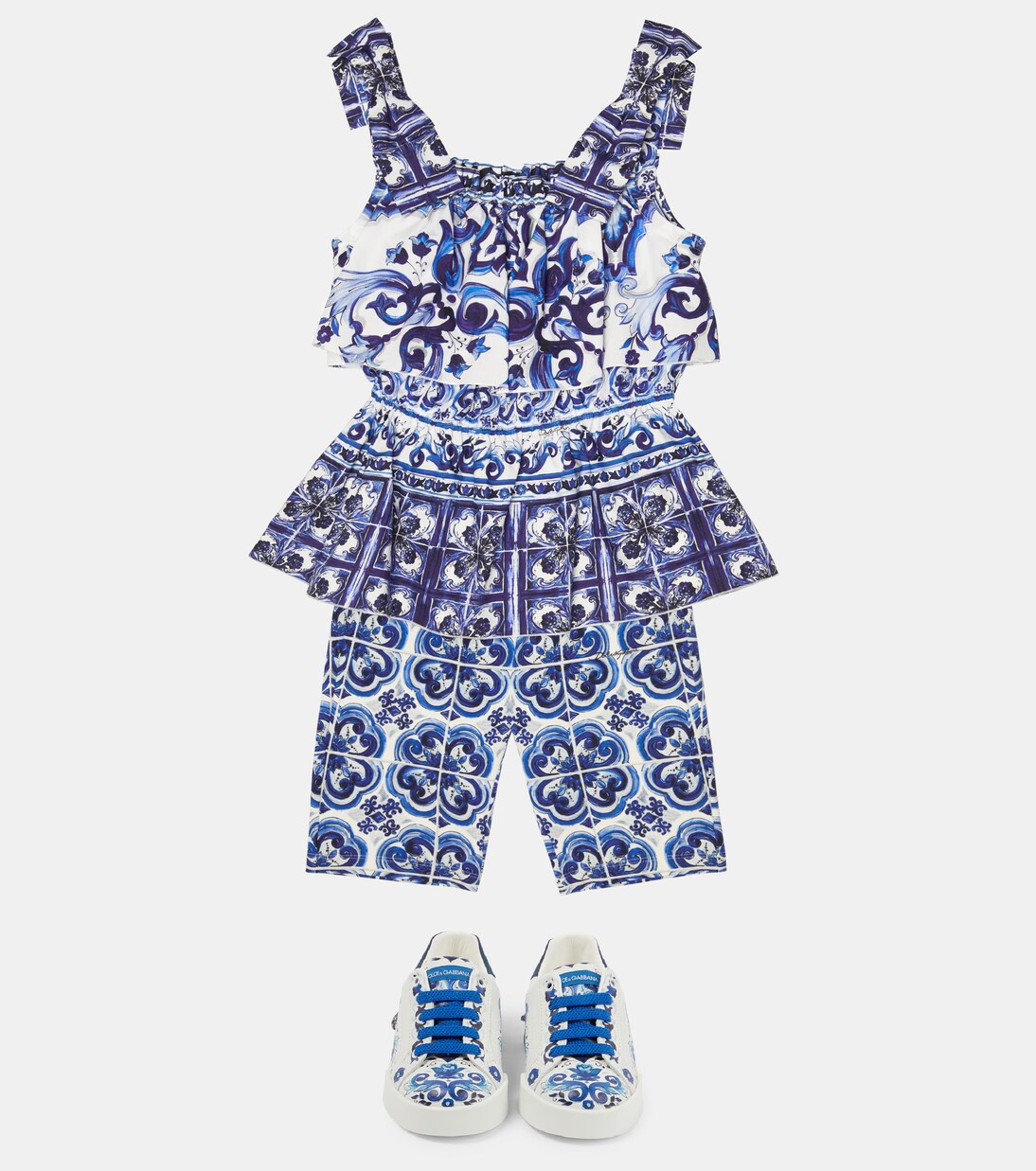 Printed cotton top | Dolce&Gabbana Kids