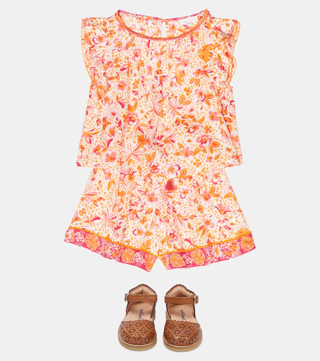 Cindy floral shorts | Poupette St Barth Kids