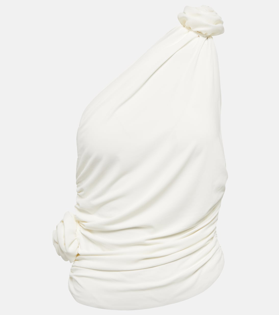 Floral appliquéd one-shoulder top | Magda Butrym