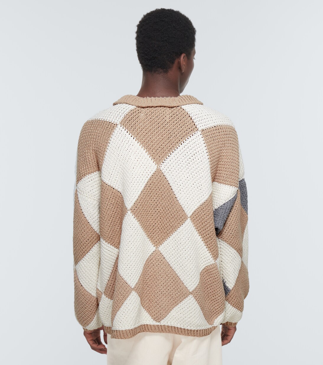 Pull en jacquard de coton | Adish